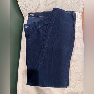 Old Navy Dark Blue Corduroy Straight Jeans